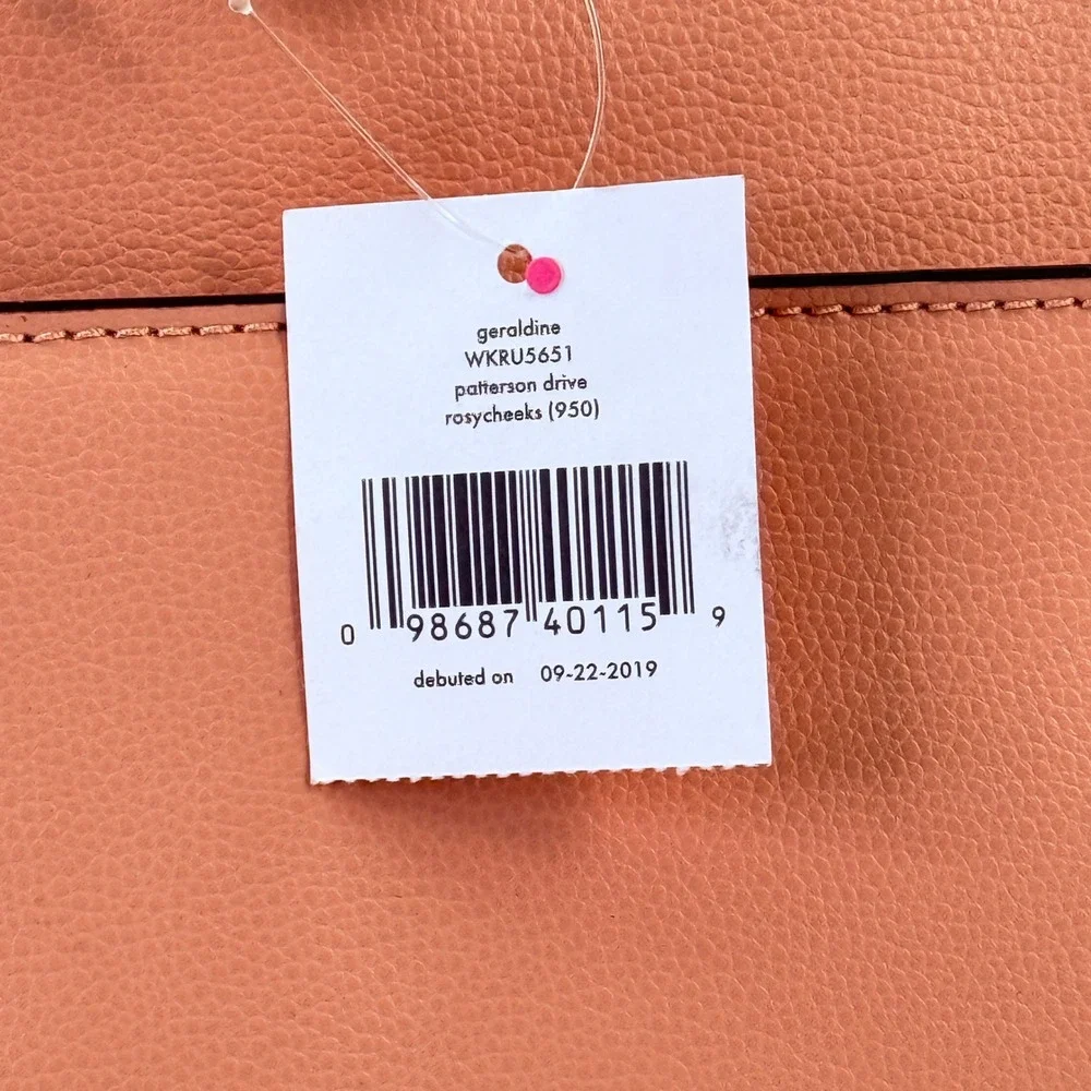 Kate Spade Patterson Drive Geraldine Satchel Rosy Cheeks Pink‎ Leather WKRU5651